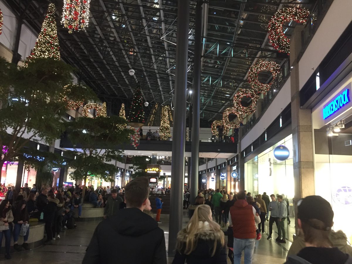 Weihnachtsfest und Shopping